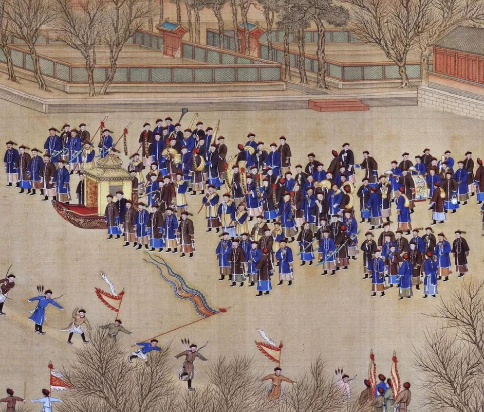 大寒节气习俗冰嬉,数九寒冬冰上跑