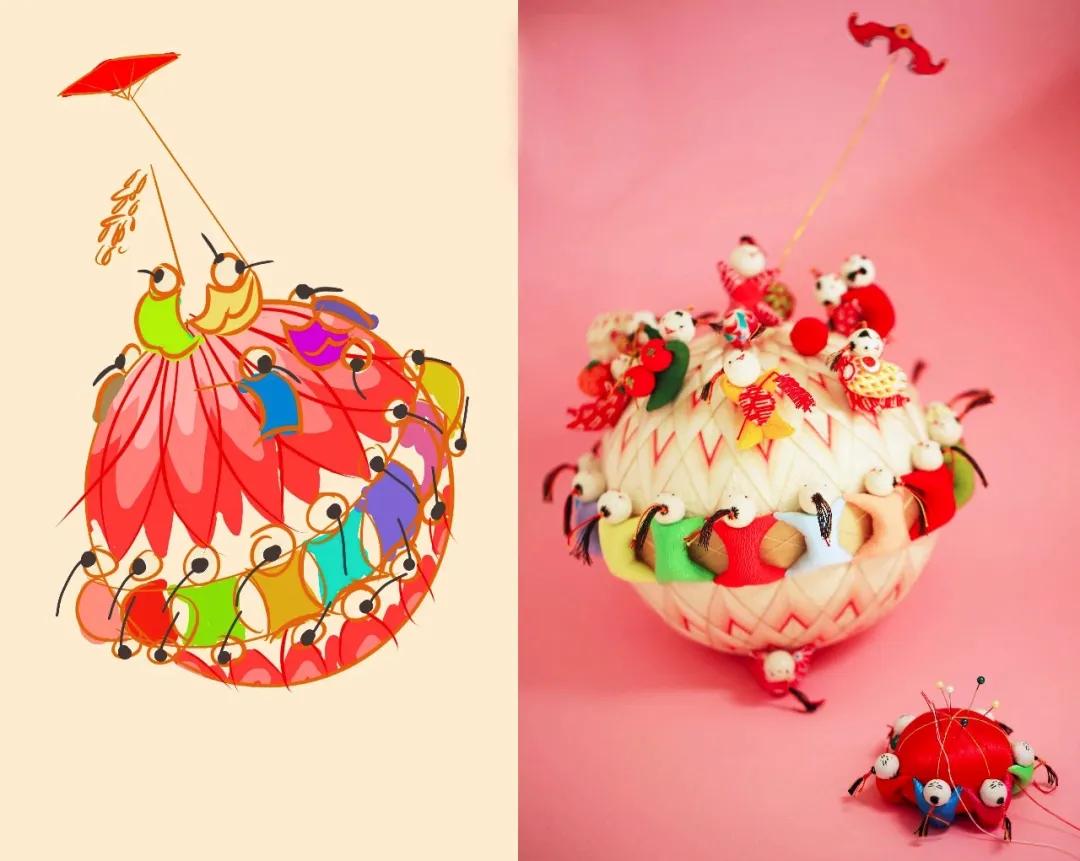 惊艳！“球上刺绣”你见过吗？她在球上绣出二十四节气，无数粉丝为之打call