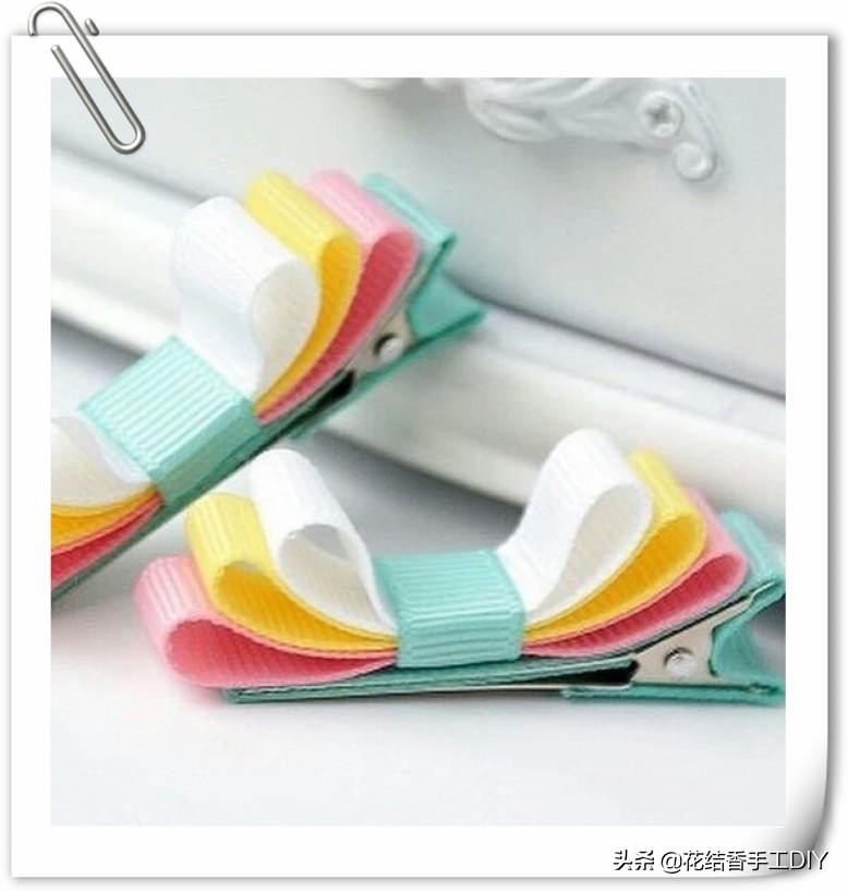 蝴蝶结发饰手工制作简单,蝴蝶结发饰diy教程网红大蝴蝶结