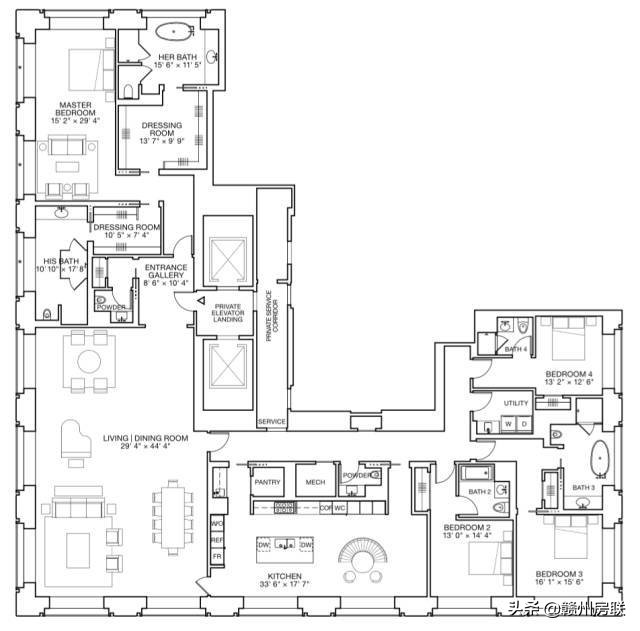 一饱眼福！海内外顶级大平层产品集锦！看后是不是要默默去搬砖？