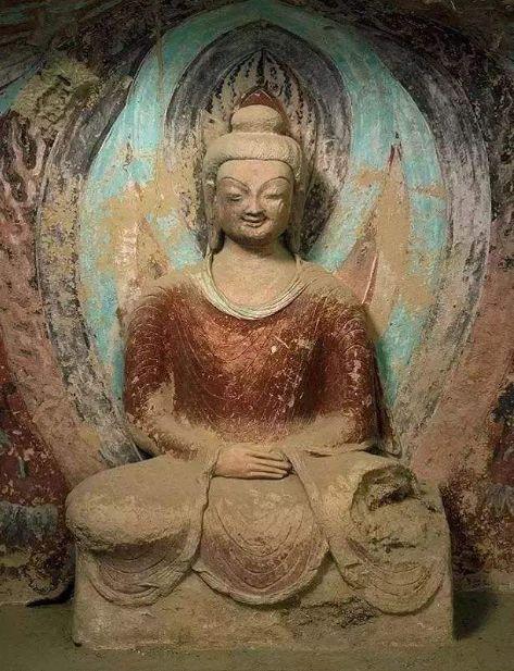 莫高窟是雕塑还是泥塑,美国敦煌莫高窟菩萨雕塑