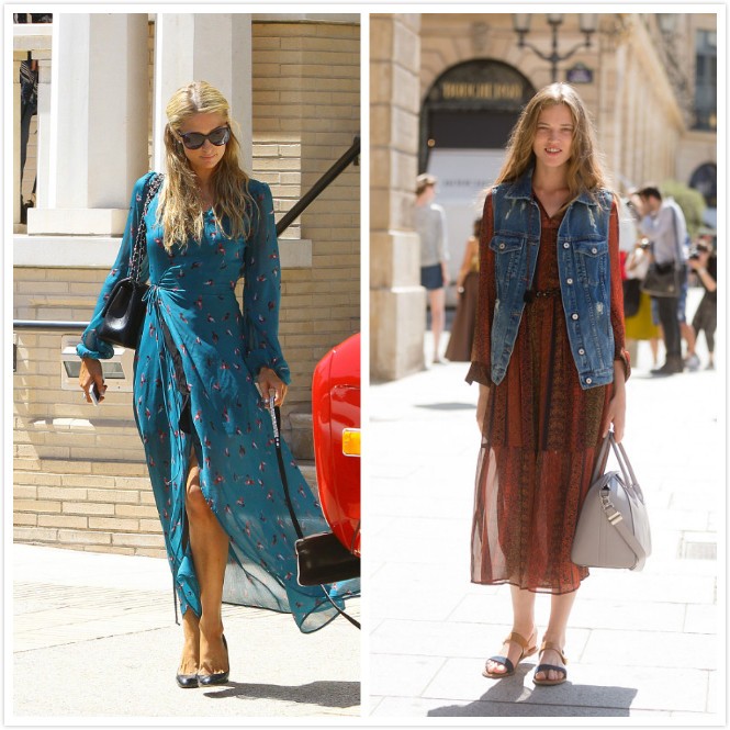 雪纺裙怎么穿搭,最气质半身雪纺裙穿搭