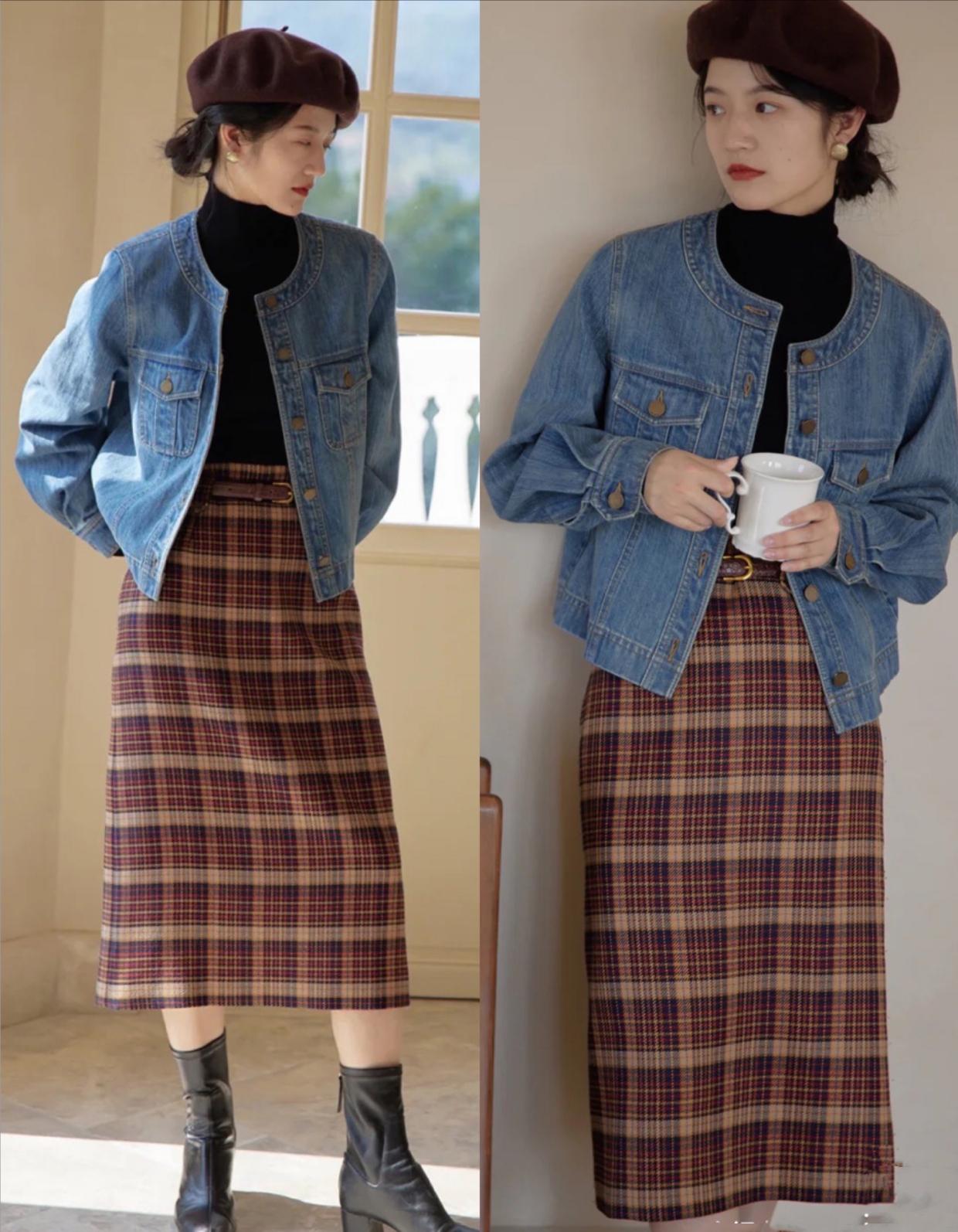 秋天的长款牛仔外套怎么搭配好看,今年最火爆款外套牛仔外套