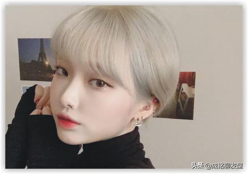 谁说圆脸不适合狼尾,圆脸短发不要刘海发型酷酷的