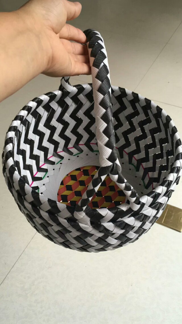 编筐图文,编筐立体花形教程