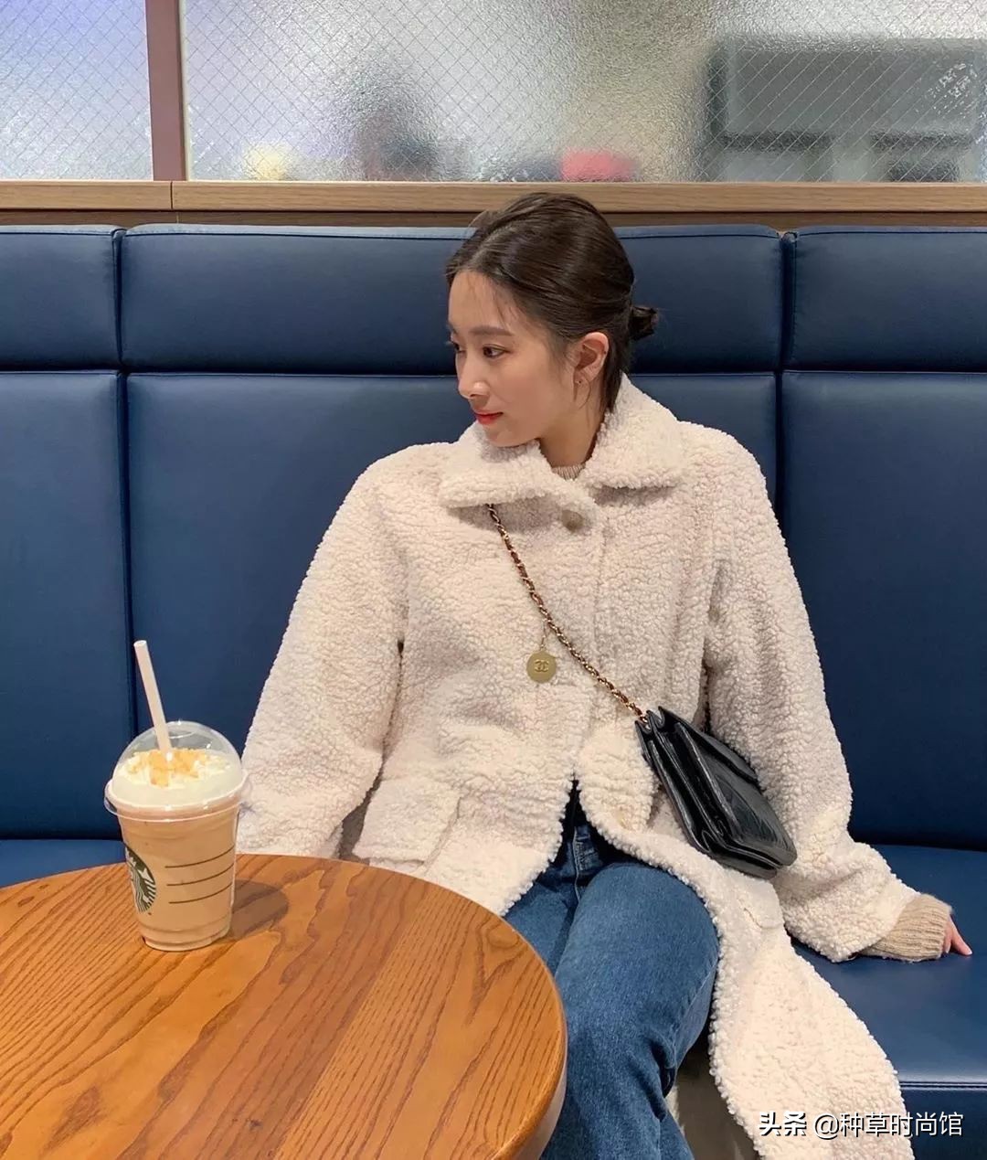 夹克直筒裤,夹克直筒裤穿搭