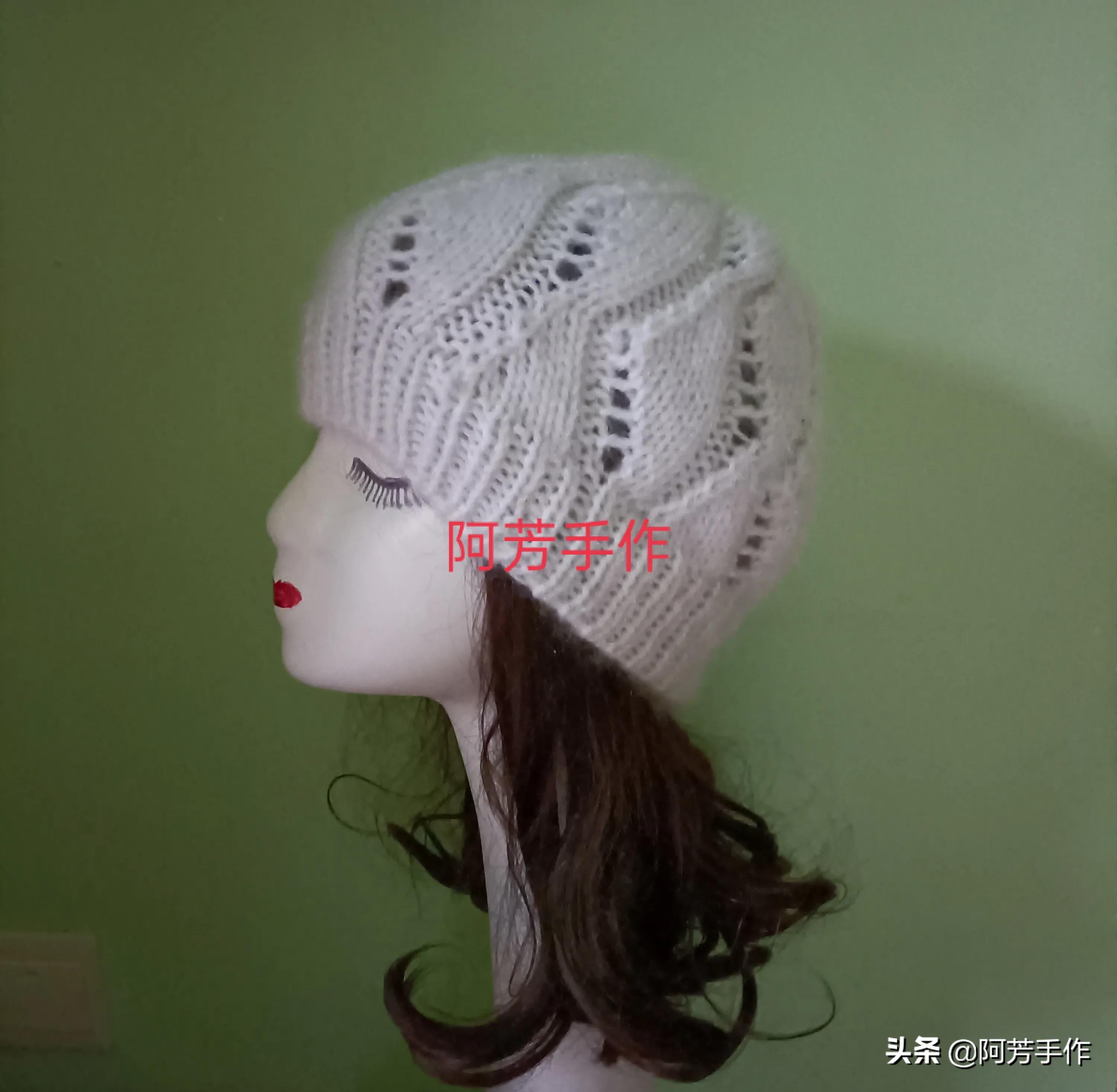 棒针编织老年人帽子,棒针编织中老年帽子