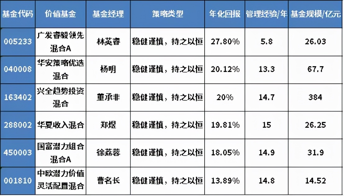 十年最佳收益的基金排名,基金年化收益率20%的稳定投资