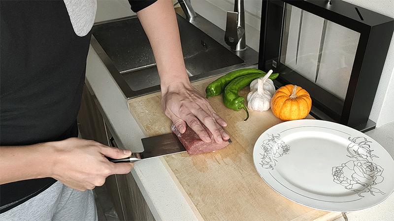 小米火候大马士革刀五件套,小米有品大马士革套刀