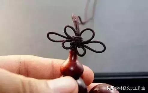 佛珠手串中间绳结打法,小佛珠手串怎么穿绳打结
