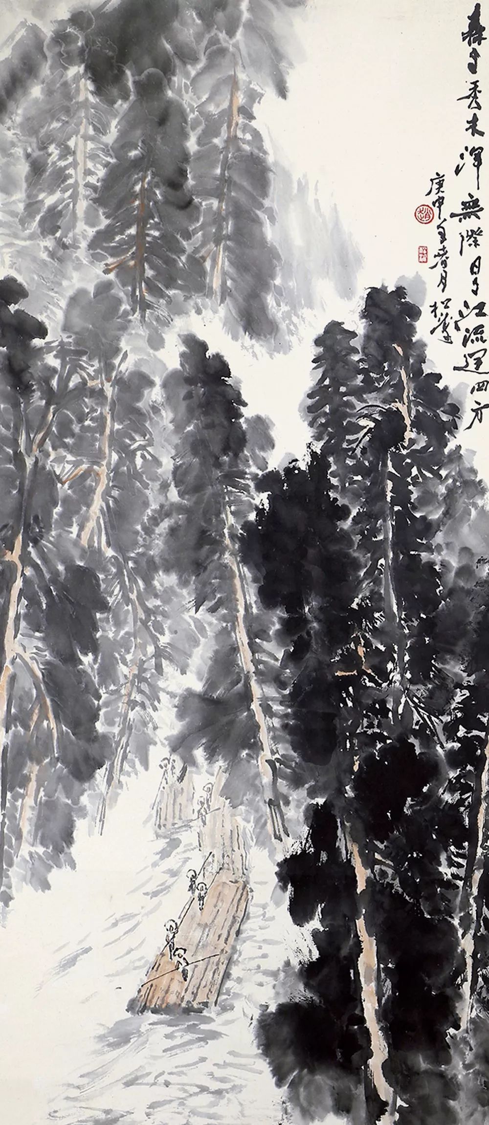 赵松涛人物画欣赏,临摹赵松涛山水画