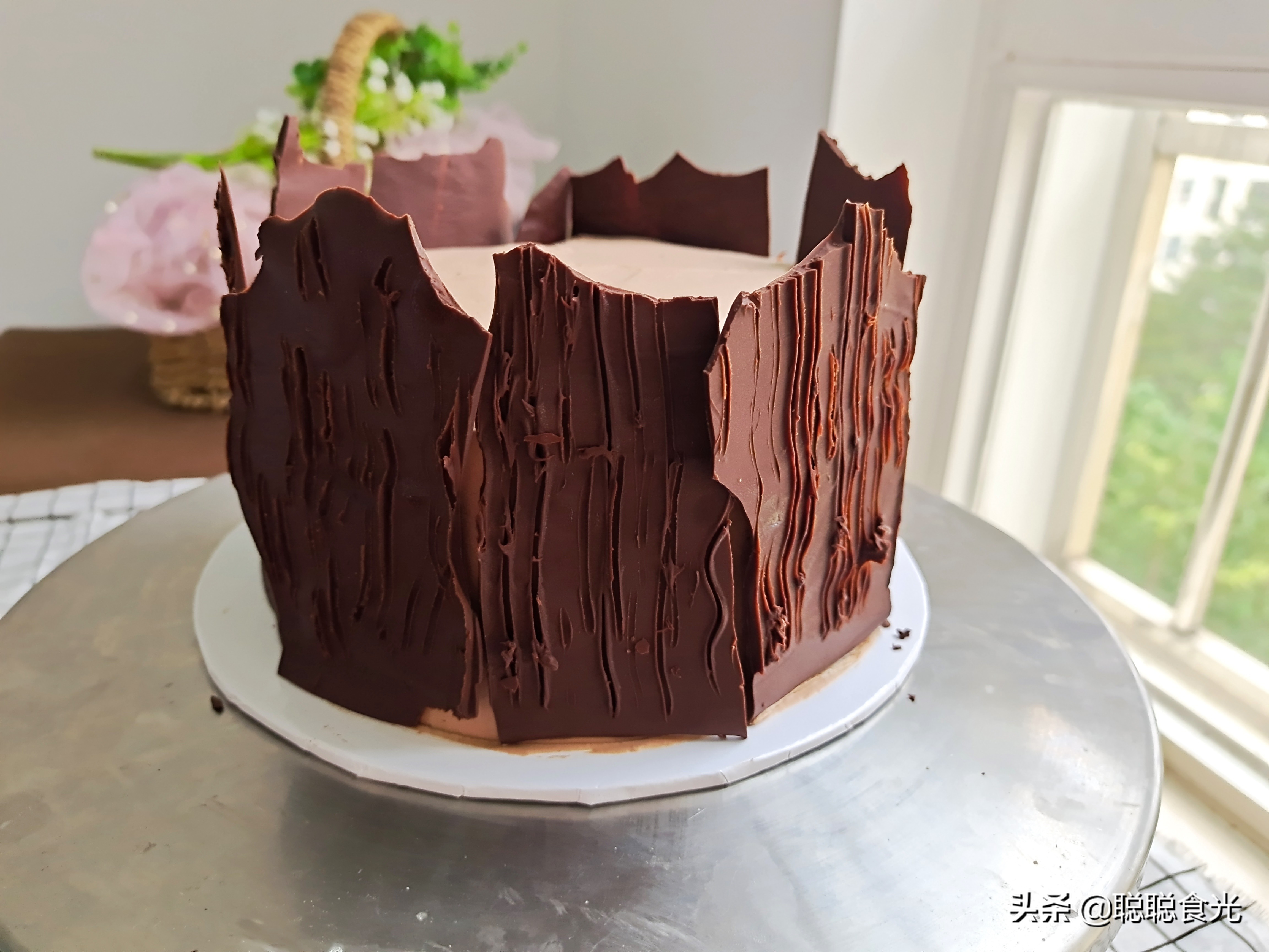 巧克力圣诞树蛋糕制作方法,圣诞节奶油巧克力蛋糕