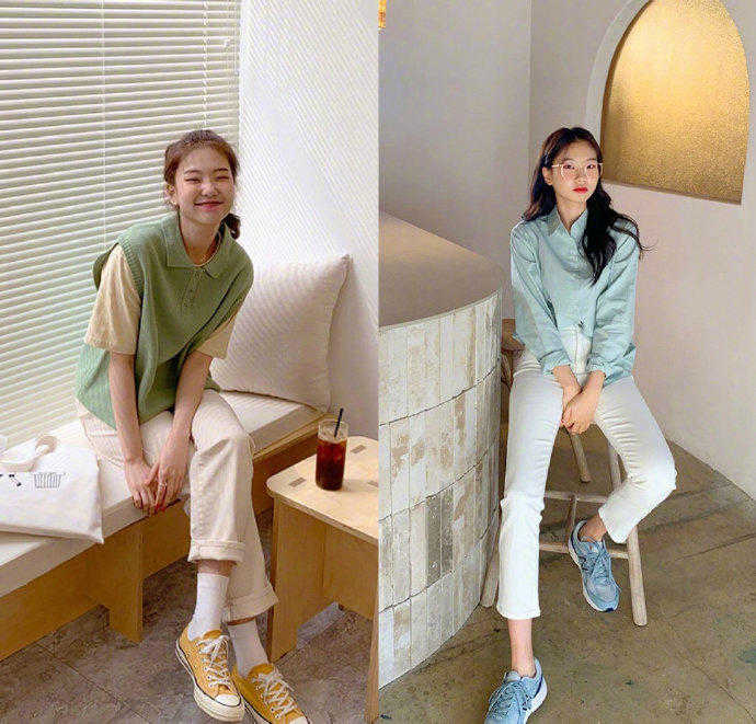 韩国流行穿搭春天穿什么,适合春天穿的小仙女
