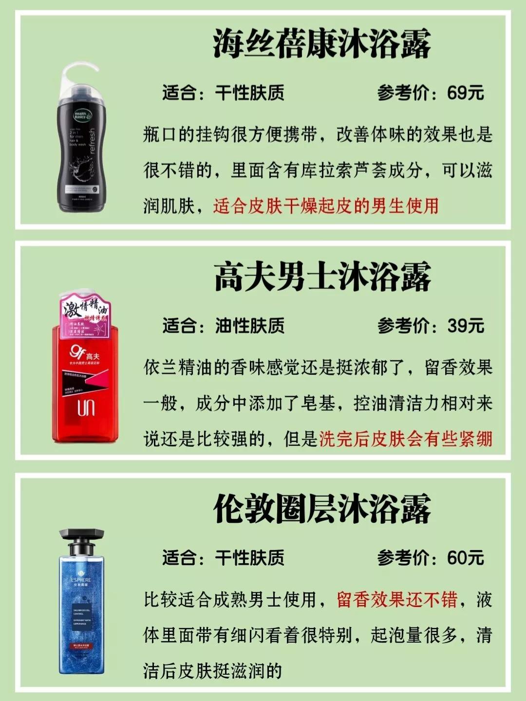 沐浴露男士推荐控油持久留香,油性皮肤沐浴露推荐男士不假滑