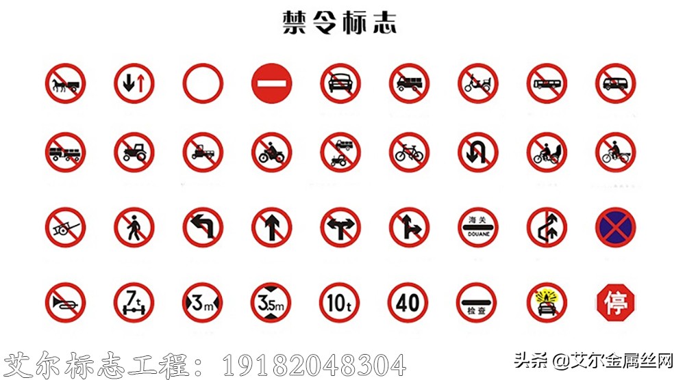 交通标志图解大全完整版,科目一交通标志大全图解