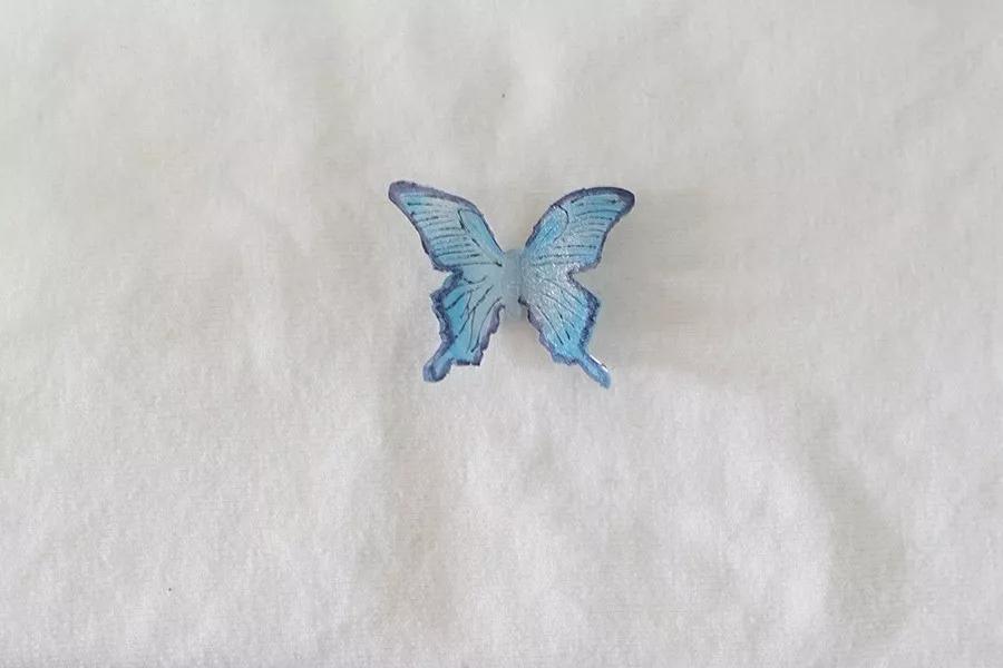 热缩片蝴蝶制作教程,热缩板耳环制作教程