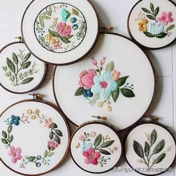 刺绣一针一线,基础的刺绣方法很适合新手学习哦