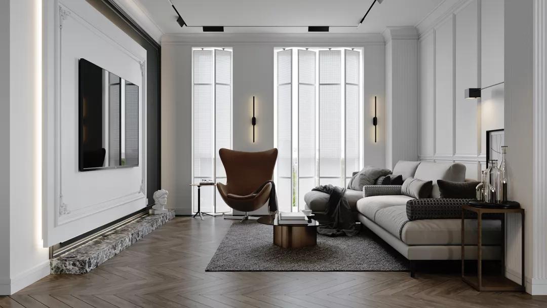 常州别墅装修简约美式案例赏析,常州别墅装饰现代简约风格案例