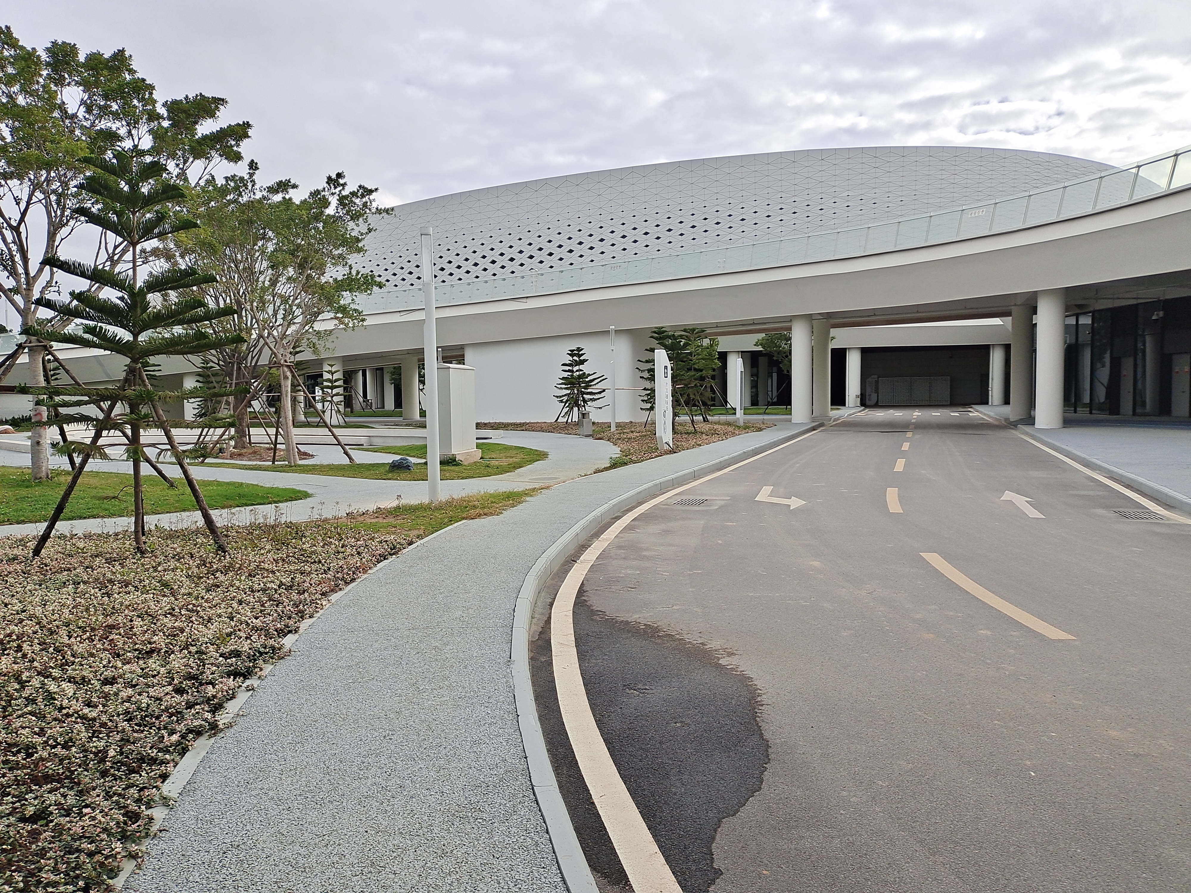 晋江市第二体育中心参观,晋江市第二体育馆全景