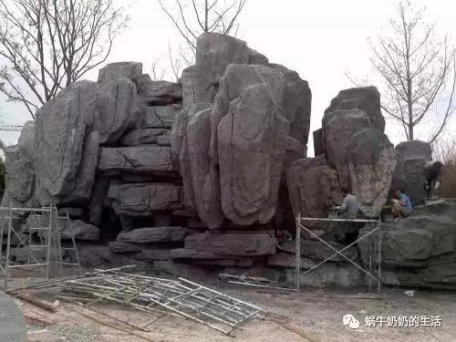 GRC假山五项施工步骤总结