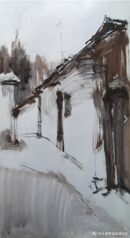 风景色彩写生怎么画黄山,简单写生色彩小景临摹