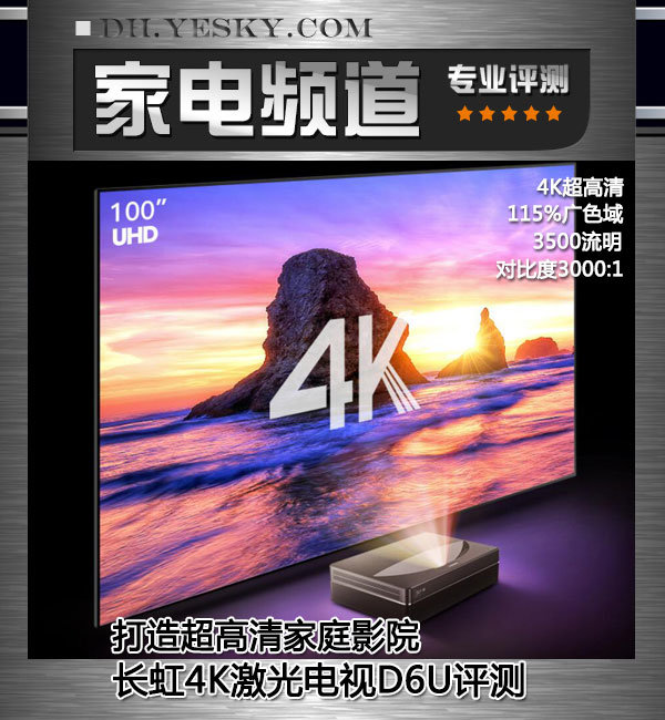 长虹激光电视d6u调试,长虹d7u激光电视是真4k分辨率吗