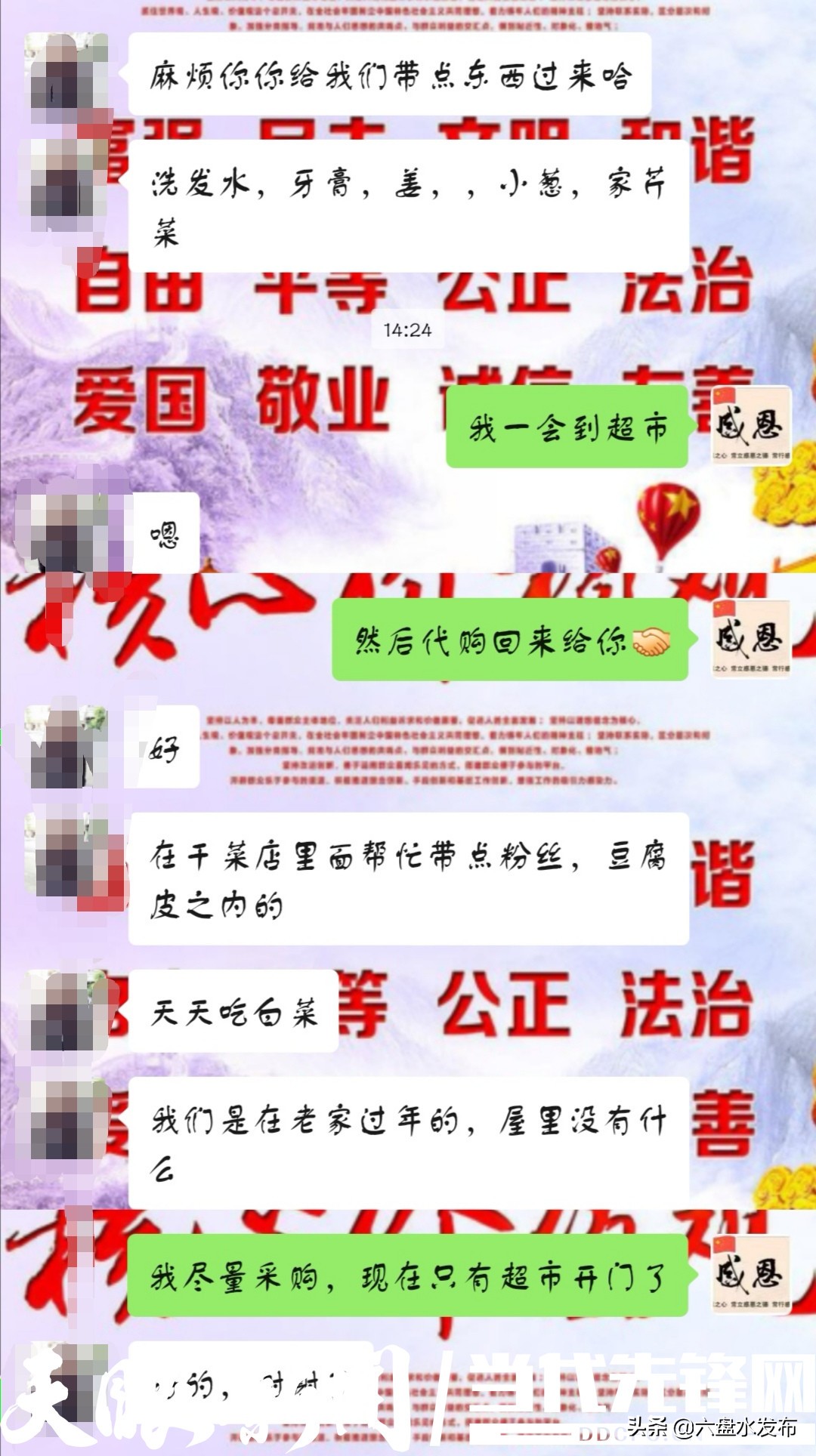 党员代购生活用品,党员志愿服务队助农