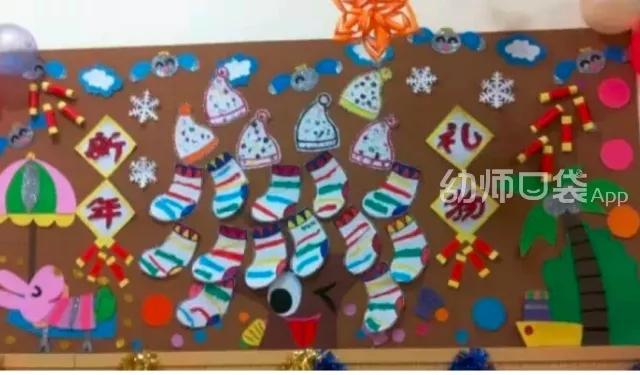 幼儿园元旦新年吊饰环创简单好看,幼儿园元旦墙面挂饰环创
