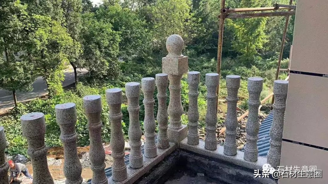 别墅大理石栏杆款式大全,别墅阳台栏杆温州石材