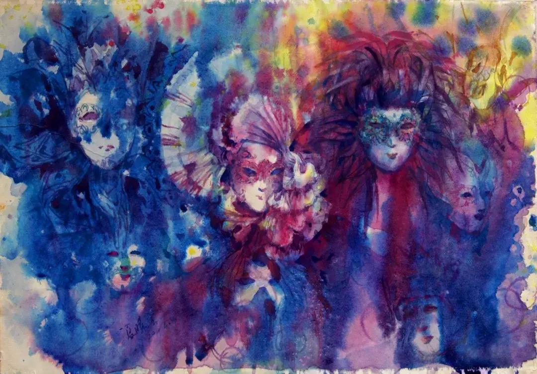 夏晓云水彩画图片,艺展中国油画作品欣赏