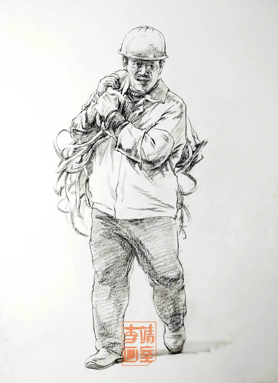 北京李靖美术培训中心门票,北京李靖画室素描半身像