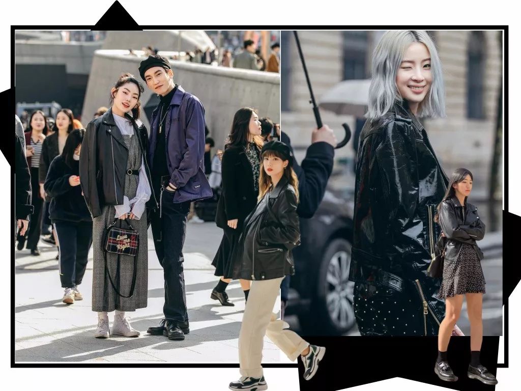 没想到皮夹克还有减龄的作用！“人间芭比”lisa和超模都在穿