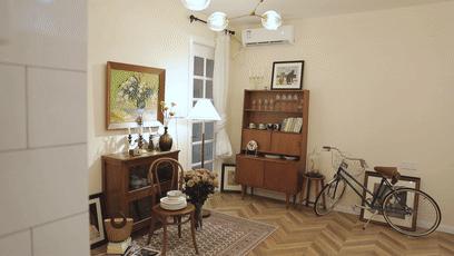 一人住77㎡,2个客厅还不要沙发和茶几,比住豪宅还幸福