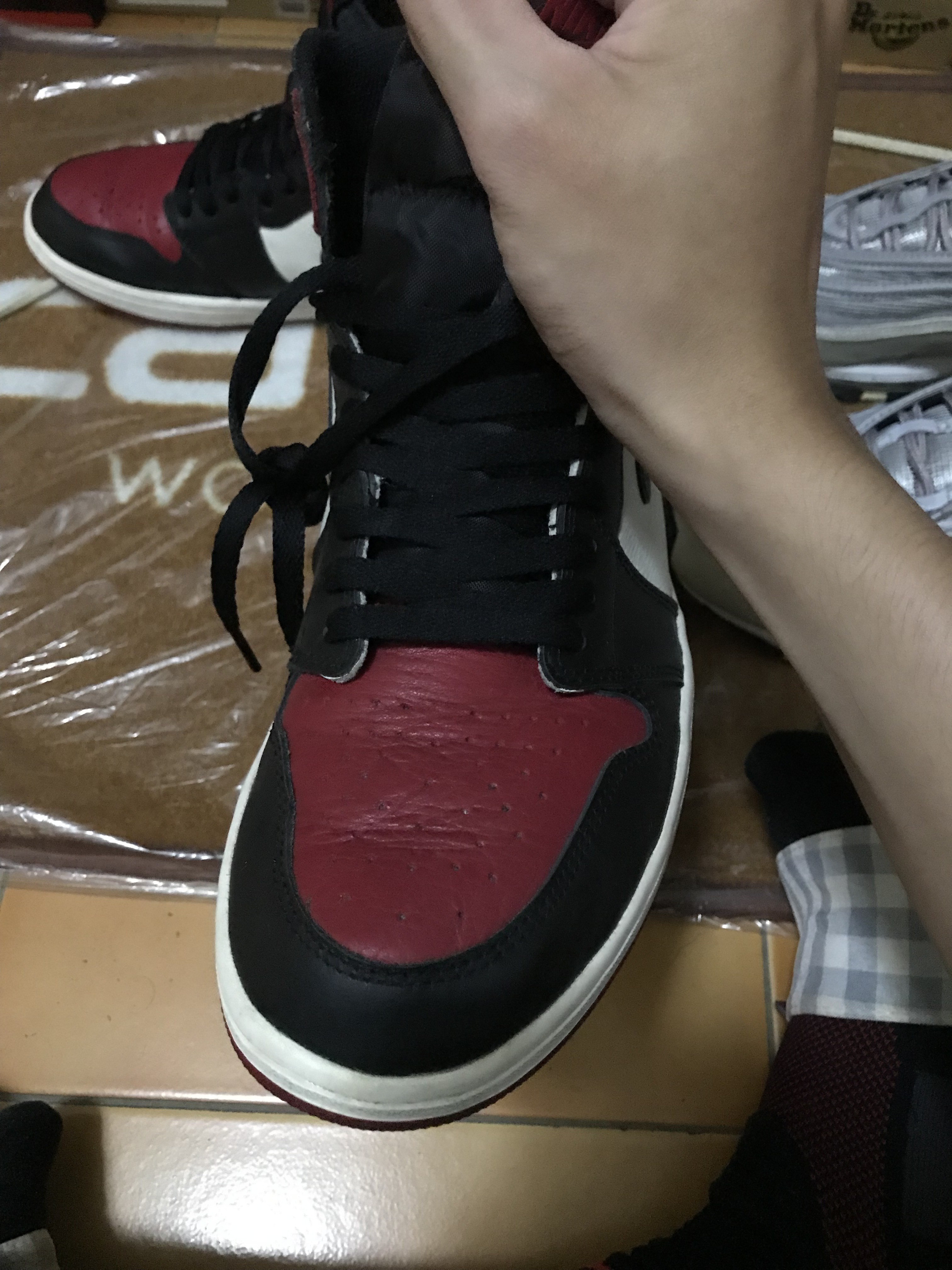 修复aj1鞋头褶皱,aj1丝绸鞋头褶皱怎么办
