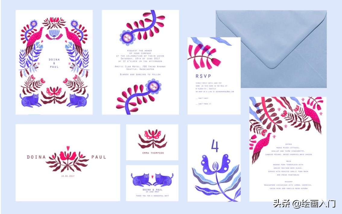 彩蛋绘画简单图案民族风,清新的民族风格