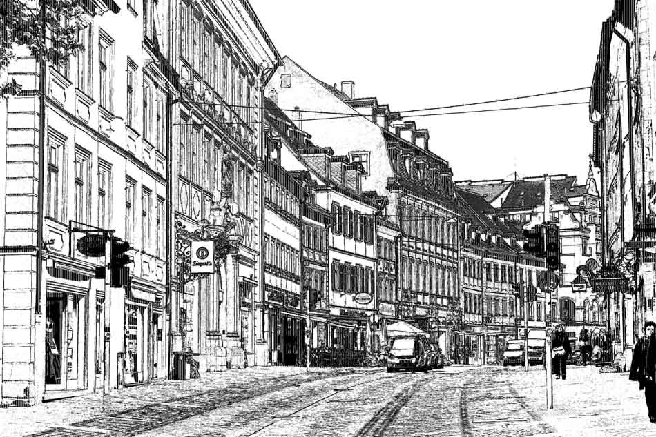 ps如何把图片变成素描涂色,ps滤镜素描半调图案