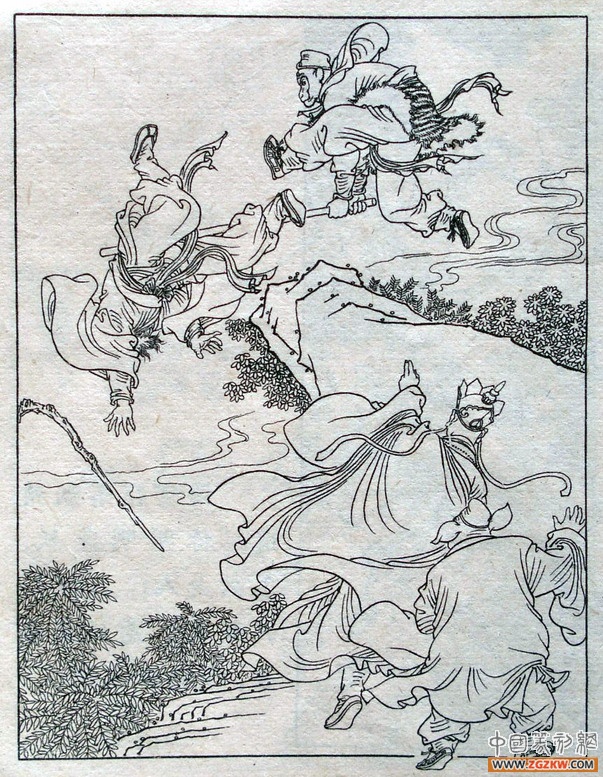 《西游记》之三打白骨精背景图,西游记三打白骨精文字版图文