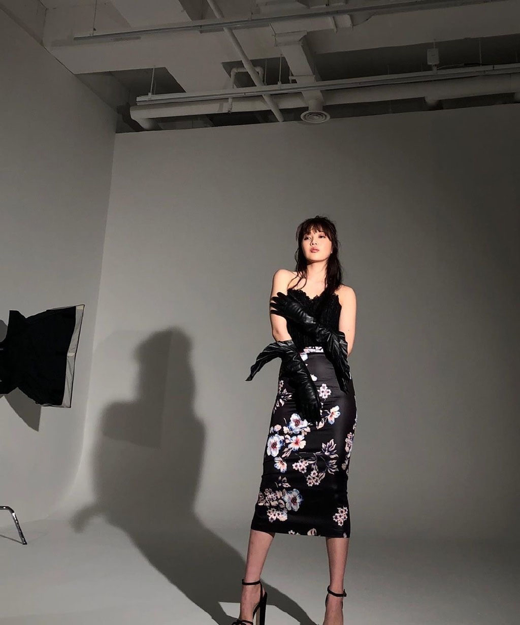 朴秀荣的衬衫裙,朴秀荣碎花裙穿搭