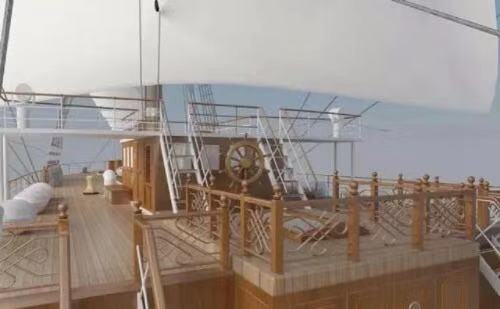 人民海军破浪前行,人民海军风帆训练舰