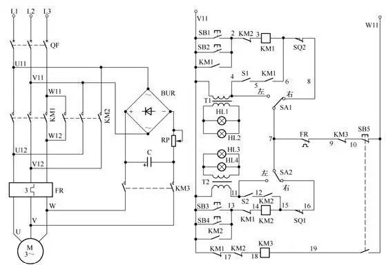 低压电工实操电动机正反转电路图,电工电动机启停点动电路图