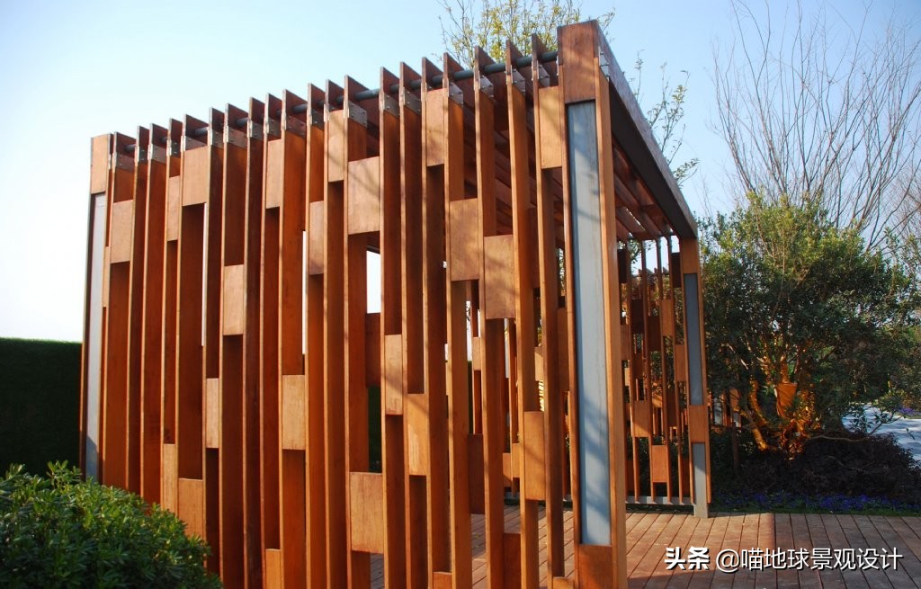 100款庭院廊架图片,中式庭院亭子设计效果图