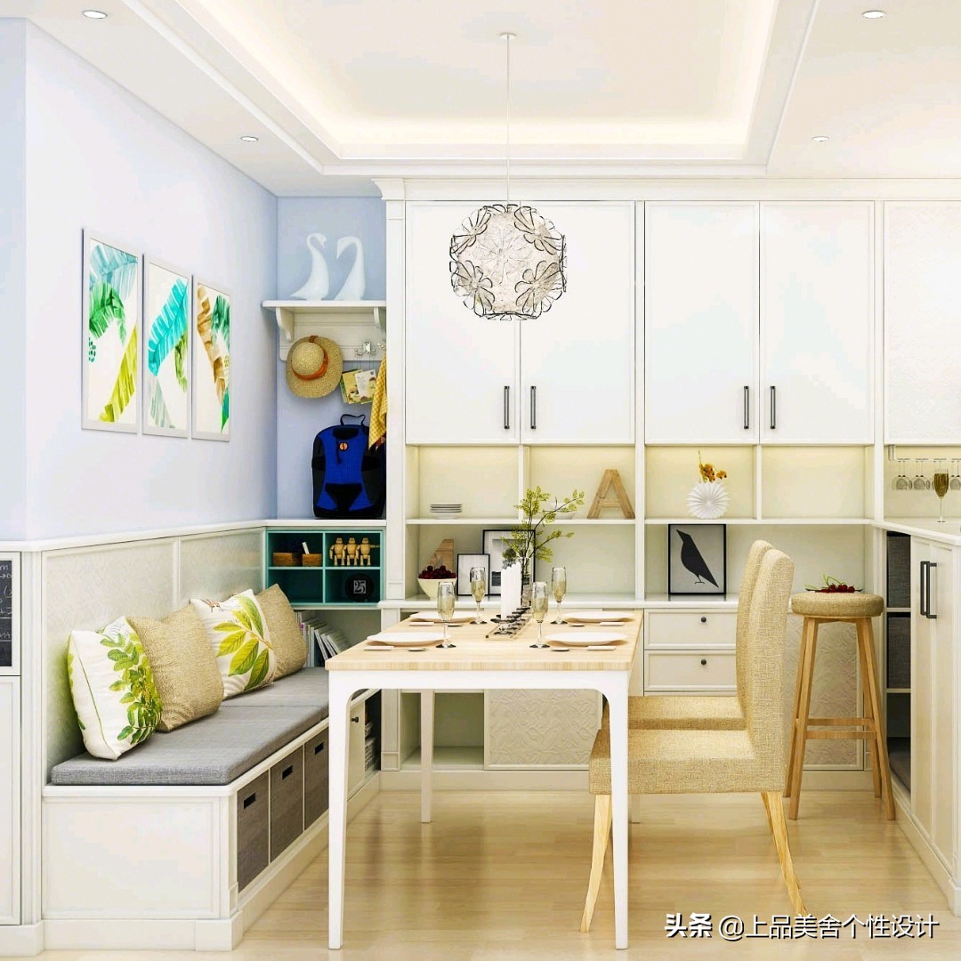 餐厅七字型卡座设计,高级感的餐厅卡座设计