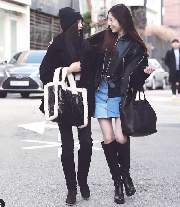 很火的韩国小姐姐穿搭,韩国小姐姐秋冬时尚穿搭
