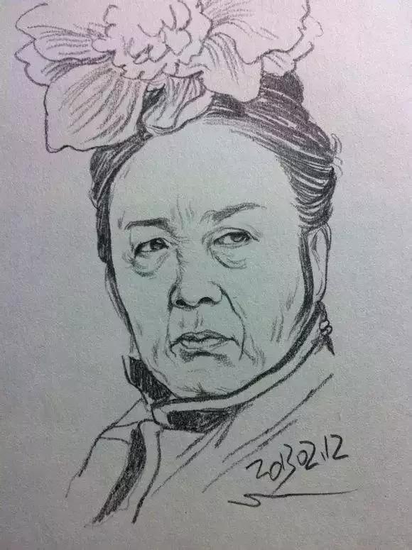 速写看一眼画一笔,用速写的方法画肖像画