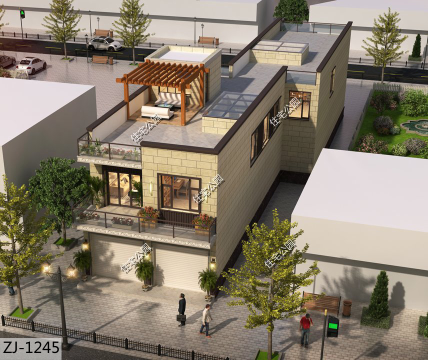 9X32米狭长宅地东西有邻，如何改造加建一层变二层？这样设计如何