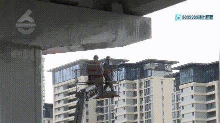 碧鸡路高架桥喷漆让车“穿花衣”？施工方：一周内完成作业，理赔可分标段找负责人