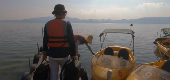 2001年抚仙湖水下古城真实视频,罕见的湖泊风光摄影