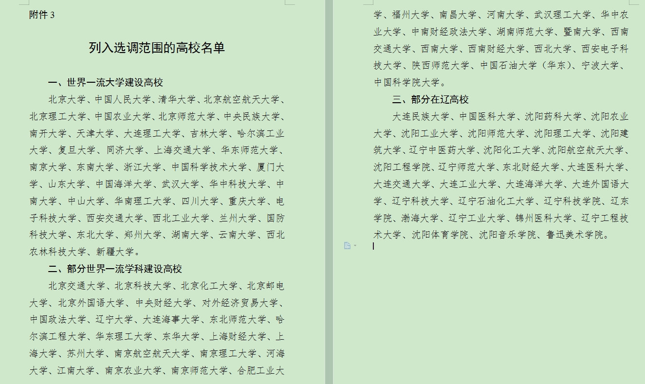 上海选调生2022选调高校名单,上海市定向选调高校范围