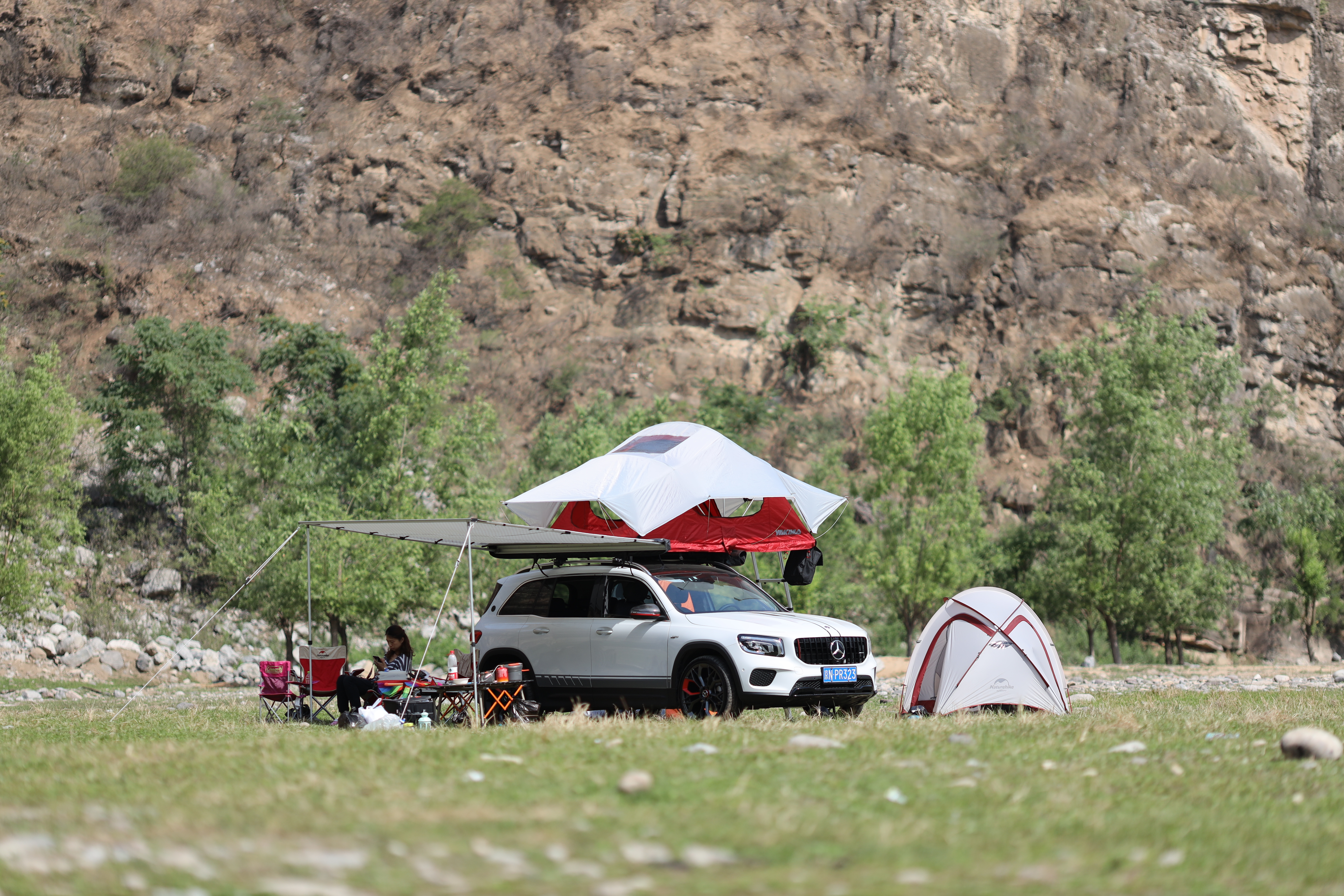 奔驰glb露营改装,glb改装露营