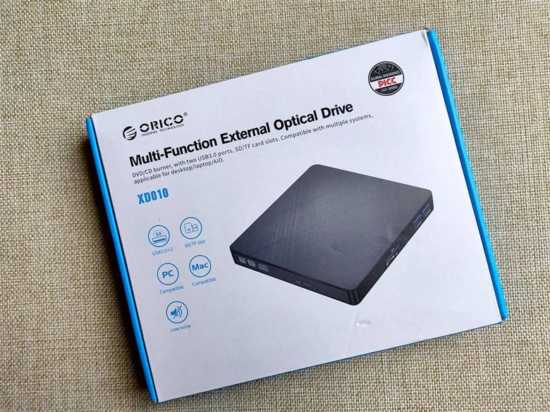 工作生活不可缺的多面手-ORICO奥睿科XD010便携外置光驱